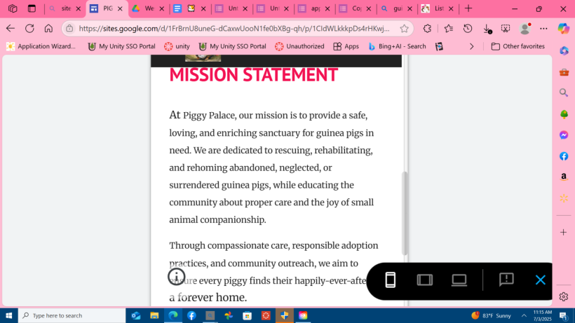 PIGGIE PALACE GUINEA PIG RESCUE